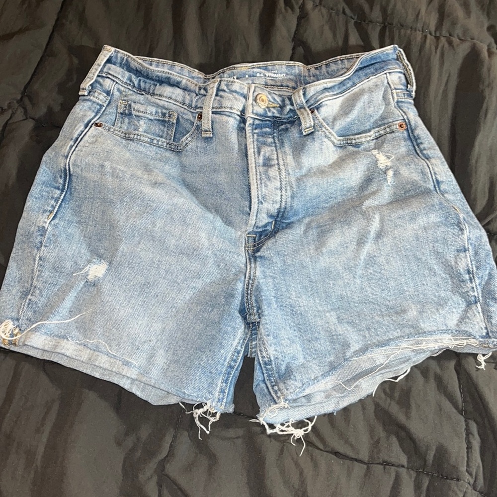 OG straight high rise old navy jean shorts